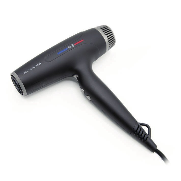 Secador Typhoon Black Chrome Corioliss